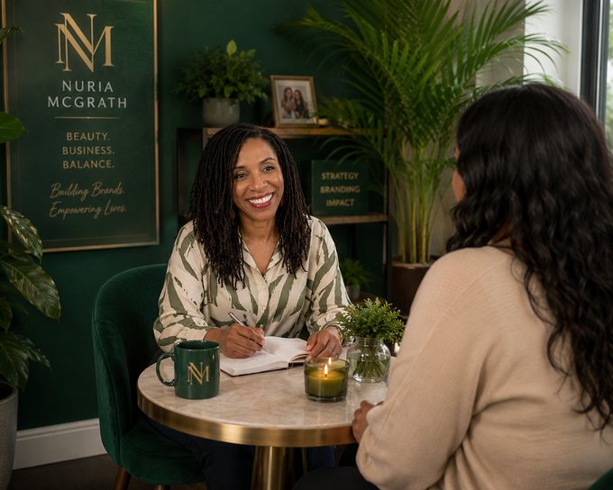 Nuria in a one-to-one coaching session